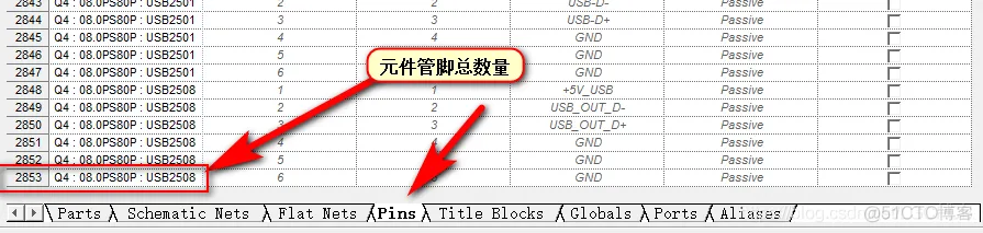 Cadence OrCAD原理图如何统计元件管脚总数量_PCB设计_06